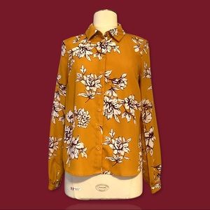 Floral Button Down Blouse